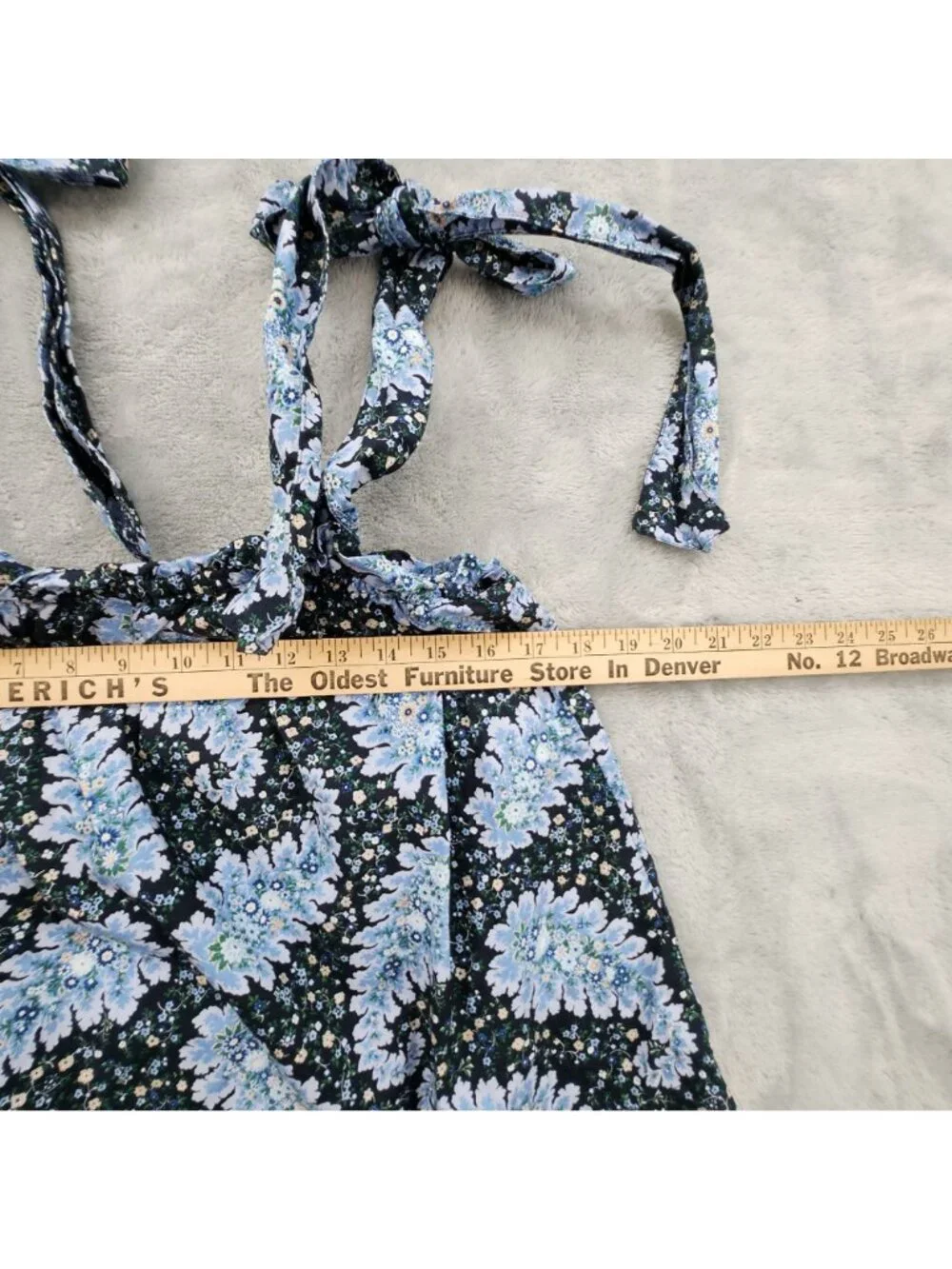 J Crew Tie Shoulder Tank Top XL Paisley Boho Coastal Festival Organic Cotton